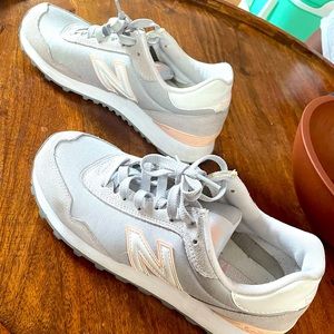 Pink and gray new balance